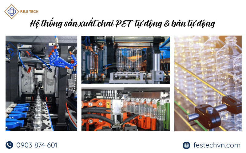 Hệ thống sản xuất chai PET tự động 